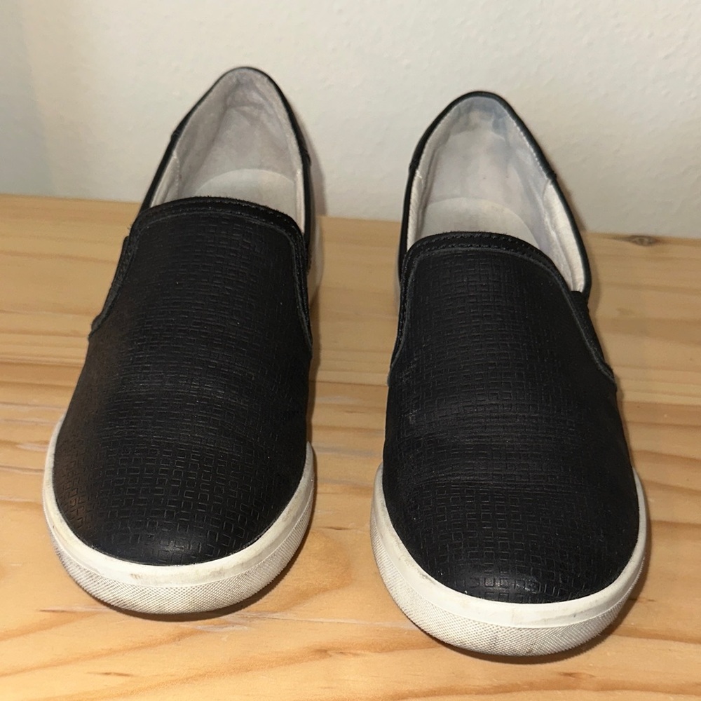 Josef Seibel Black Leather Slip-Ons
